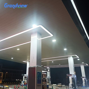 Panneau frontal en acrylique <span class=keywords><strong>Plaque</strong></span> en aluminium avec tube lumineux à l'intérieur Façade de station-service Auvent - Product Image 6
