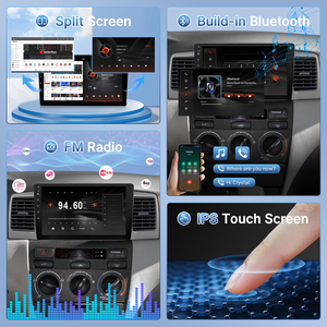 Cho TOYOTA COROLLA 2003 2008 xe đa phương tiện Máy nghe nhạc <span class=keywords><strong>video</strong></span> 9 inch <span class=keywords><strong>Android</strong></span> xe đài phát thanh Carplay DSP GPS navigation Cắm và chơi - Product Image 5