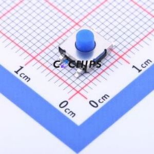 YTS-E006-1E Tactile Switch SMD Switch Single Pole Single Throw Round Button 1.6N Vertical Mount - Product Image 1