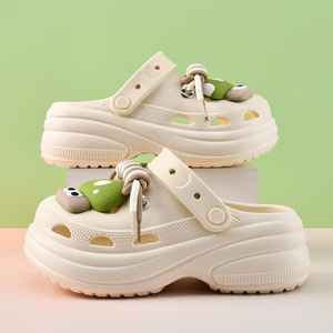 Women's Platform <b>Clogs</b> EVA Breathable Non Slip Cartoon Mushroom Design Summer Outdoor Sandals Size 35-40 Pink - Product Image 4