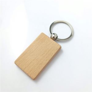 Custom Promotional <b>Gifts</b> Round Heart-Shaped Rectangular Oval and Square Wooden Pendants Zelkova Keyain Key Chains - Product Image 2