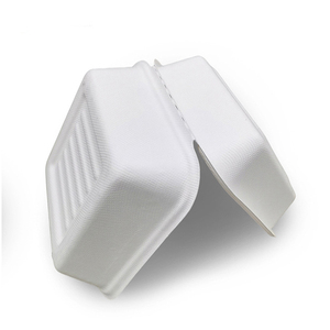 Boîte de canne à sucre étanche de qualité alimentaire biodégradable pour emporter Service OEM anti-fuite écologique Type à clapet compostable - Product Image 1