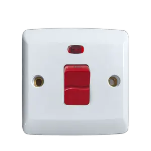 VBQN 45A Wall Switch Electrical Supplies Hardware Wall Light Switch With Neon Circuit Control Onoff