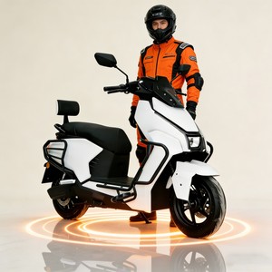Potenti Motociclette Elettriche Adatte per Adulti con Dispositivo di Rinforzo Protettivo, Moto Sportiva per Adulti con Pneumatico Posteriore 80/70-10 e Velocità Massima di 80 km/h - Product Image 1