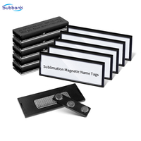 Subbank Sublimation personnalisé en plastique nom insigne Logo personnalisé étiquette nominative plaque étiquette Badges cartes de visite étiquette de poitrine