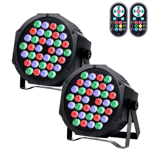 [Confezione da 2] 36 Barre LED Luminose per Matrimoni e Spettacoli, Illuminazione da Palco con Telecomando e Controllo Vocale, Luci Colorate Lampeggianti - Product Image 1
