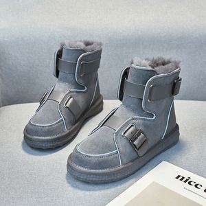 รองเท้าบูทหิมะผู้หญิงฤดูหนาวใหม่รองเท้าผ้าฝ้ายอุ่นๆ - Product Image 4