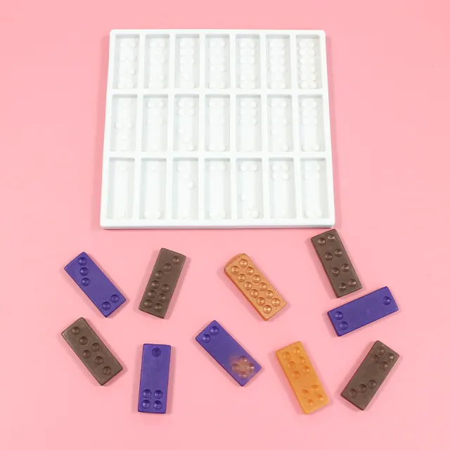 Hot Diy Domino Resin Craft Mold Domino Card Mold Silicone Mold For Domino Card Hand Making