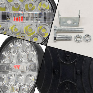 Nouveau phare de travail LED miniature 3 pouces 12V 30W 6000LM rouge+bleu stroboscopique DRL 4x4 pour camion, VTT, véhicules tout-terrain, montage universel - Product Image 4