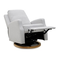 Geeksofa Furniture Chaise inclinable électrique en tissu moderne pour salon de beauté avec bascule et pivotant pour le salon