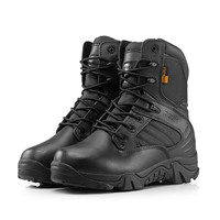 WANZHUO Vente en gros Bottes tactiques de randonnée imperméables montantes d'extérieur pour hommes Delta Desert Training Boots
