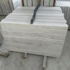 30x60 polished flooring tile white wood straight vein marble