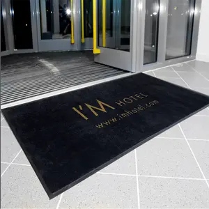 Klassieke Luxe Heavy Duty Rubber Hoge Oppervlakte Vloerdeur Mat Hotel Entree Tapijt Mat Indoor Outdoor