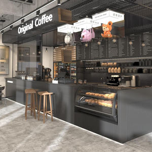 Diseños de Decoración para Cafeterías, Nueva Decoración para Cibercafés, Diseño de Interiores para Cafeterías Comerciales, Cafetería Móvil con <span class=keywords><strong>Baño</strong></span> - Product Image 1