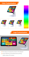 Terminal POS All-in-One 15,6 Inci Layar Kapasitif Multi-Touch Dapat Diputar 4GB 128GB OEM ODM Kustom Ritel