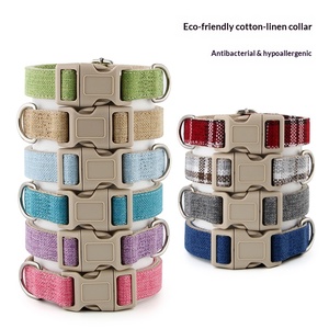 Grenzüberschreitende Haustierbedarfsartikel Hundehalsband Groß/Mittel/Klein Teddy Chai Potalado Reiner Hanf Antibakteriell Hypoallergen Schnalle Alle Größen - Product Image 5