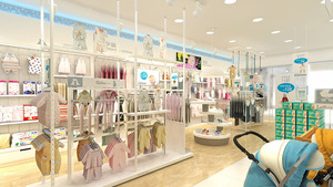Meilleure <span class=keywords><strong>boutique</strong></span> de décoration pour vêtements de bébé, mobilier de magasin de détail pour bébés, vitrine d'exposition - Product Image 5