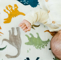 Couverture pour bébé Little Unicorn de style européen et américain, 200TC, toute saison, respirante, super douce, tricotée