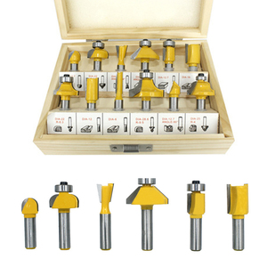 12pcs 8mm <b>Router</b> Bit Set Trimming Straight Milling Cutter Flush Straight Tool for DIY <b>Woodworking</b> Woo - Product Image 2