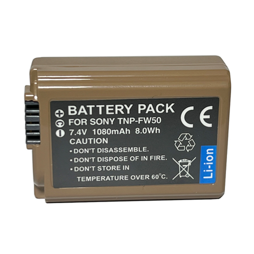 Camera Battery TNP-FW50 NP-FW50 & USB-C Input for Sony Alpha A6400 A6000 A6300 A6500 A5000 A5100 A7 A7II A7R A7RII A7S RX1R M3