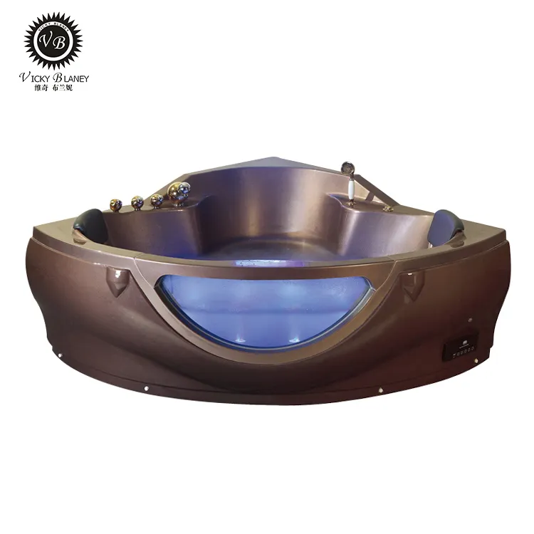 Banheira massageadora de cobre banhada à prova de água com jato de bolha de ar