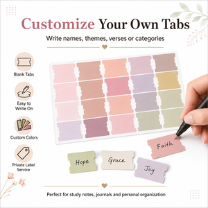 <span class=keywords><strong>Etiquetas</strong></span> Adhesivas de PVC para Índice de la Biblia, <span class=keywords><strong>Etiquetas</strong></span> Adhesivas Pastel para <span class=keywords><strong>Libros</strong></span>, Diarios de Estudio Bíblico y Planificadores - Product Image 5