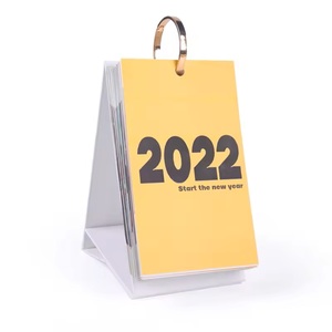 OEM ODM Customize Printed Plastic Table Desk Calendar with Pen Holder Advertising Promotional Office Gift