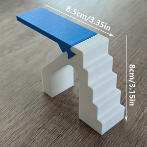 Trampoline miniature pour <span class=keywords><strong>piscine</strong></span> + échelle en matériau Plalite, facile à assembler, trampoline bleu pour <span class=keywords><strong>maison</strong></span> <span class=keywords><strong>de</strong></span> poupée - Product Image 2