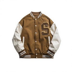 Custom Varsity <b>Jacket</b> Embroidered <b>Letter</b> Patch Bomber Style Sleeveless Outerwear for <b>Men</b> Women - Product Image 4
