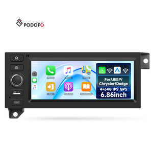 วิทยุติดรถยนต์ Podofo ขนาด 6.86 นิ้ว ระบบ Android 4+64G รองรับ Wireless Carplay สำ<span class=keywords><strong>ห</strong></span>รับรถ Jeep/Chrysler/Dodge พร้อม WIFI GPS <span class=keywords><strong>ห</strong></span>น้าจอ IPS สำ<span class=keywords><strong>ห</strong></span>รับรถยนต์ OEM - Product Image 1