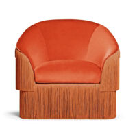 Fauteuils d'appoint vintage français de luxe pour salon Fauteuil antique avec glands Hôtel Royal Fauteuil simple pour ferme