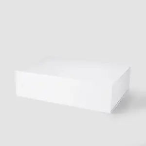 44*32cm <strong>A3</strong> Shallow White Magnetic Closure Garment Gift Retail Packaging <strong>Box</strong> for Dress - Product Image 1