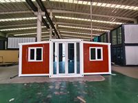 Maison préfabriquée de 40 pieds, dortoir modulaire pour les travailleurs, logement pour les ouvriers du chantier et le personnel