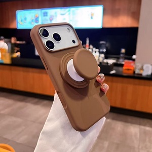 ขาตั้งโทรศัพท์ซิลิโคนคุณภาพสูง พร้อมเคสโทรศัพท์แม่เหล็ก สำหรับ iPhone 17 16 15 Pro Max เคสโทรศัพท์ซิลิโคนพร้อมขาตั้ง - Product Image 1