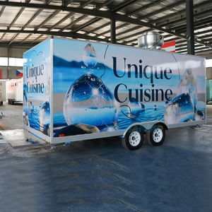 Chariot de restauration mobile Chammp de style vintage, pour glaces et fritures, avec alimentation intégrée, résistant à la rouille, pour la restauration mobile - Product Image 5