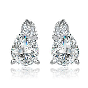 Juego de Joyería de Plata de Ley 925 de Lujo al por Mayor con Circonitas en Corte Pera para Mujer - Regalo de Boda, Compromiso, Aniversario, Chapado en Rodio - Product Image 3