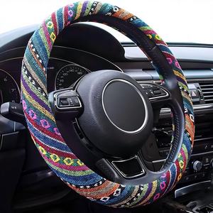 Funda para <span class=keywords><strong>Volante</strong></span> Limsas Estilo Boho Hippie, Elástica, <span class=keywords><strong>de</strong></span> Microfibra, Universal para <span class=keywords><strong>Mujer</strong></span>, OLIVER, 15 Pulgadas, para Auto y SUV, Antideslizante y Transpirable - Product Image 1