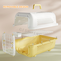 Animaux de compagnie chat boîte de voyage Cage portable respirant chat caisse à bagages