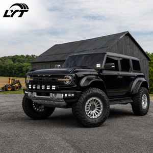 Rines <span class=keywords><strong>LYT</strong></span> Personalizados de 17 Pulgadas, Forjados, Todoterreno, Estilo Beadlock, de Aleación, para Jeep Bronco Tacoma 6x139.7, Compatibles con Camionetas Jeep - Product Image 4