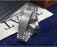 Montre à quartz de plongée en verre saphir avec cadran rétro chronographe en acier inoxydable sport montre super lumineuse
