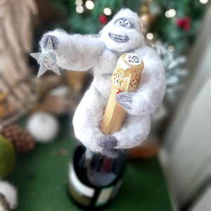 Adornos de fieltro de muñeco de nieve abominable, muñeco de nieve de fieltro con aguja divertida, adornos para árboles de Navidad, regalo de cumpleaños para niños - Product Image 4
