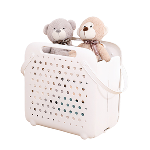 Nổ có thể gập lại nhựa kích thước lớn Modle hộ gia đình cửa hàng tạp hóa công suất lớn ráp giặt lưu trữ giỏ - Product Image 4