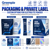 Greenpie High Sodium Electrolyte Mix Powder Citrus Salt Flavor Sports Dietary Supplement Electrolyte Powder
