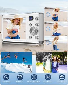 Độ phân giải cao 4K 2.8-inch hai ống kính máy ảnh kép với <span class=keywords><strong>20</strong></span> hiệu ứng lọc thẻ SD cho hình ảnh chuyên nghiệp vlog trẻ em máy ảnh kỹ thuật số - Product Image 6