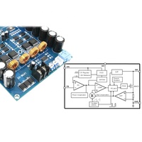 Carte amplificateur de puissance à double canal XH-M641 avec batterie d'accumulateur, amplificateur de voiture TPA3116D2, DC12V 24V 2x150W