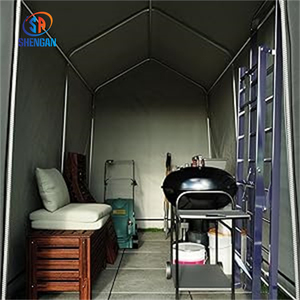 Abri de <span class=keywords><strong>jardin</strong></span> en acier métallique imperméable pour patio extérieur, abri de rangement pour voiture, 6x6 pieds, 1,8x1,8 m - Product Image 6