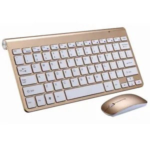 无线键盘和鼠标组合超薄2.4G键盘迷你光学鼠标2.4Ghz 1200DIP适用于台式电脑笔记本电脑Mac