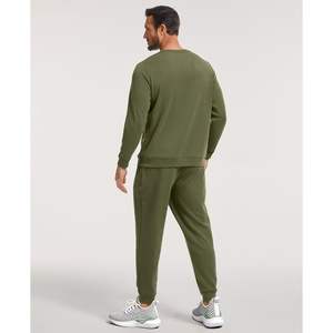 Conjunto Deportivo Informal para Hombre, de Manga Larga, 2 Piezas, para Correr, Trotar, Hacer Ejercicio, Ropa Deportiva, Ropa de Bambú para Hombre, Venta al por Mayor - Product Image 4