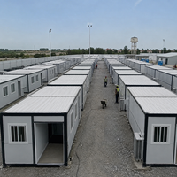 Maison conteneur pliable avec plan de chambre personnalisé pour hébergement d'urgence, transport facile et déploiement rapide, mini-maison