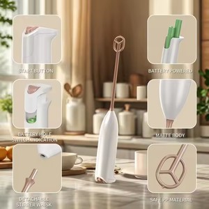 Pin hoạt động tự động tay sữa Frother điện cà phê Frother điện sữa khuấy - Product Image 3